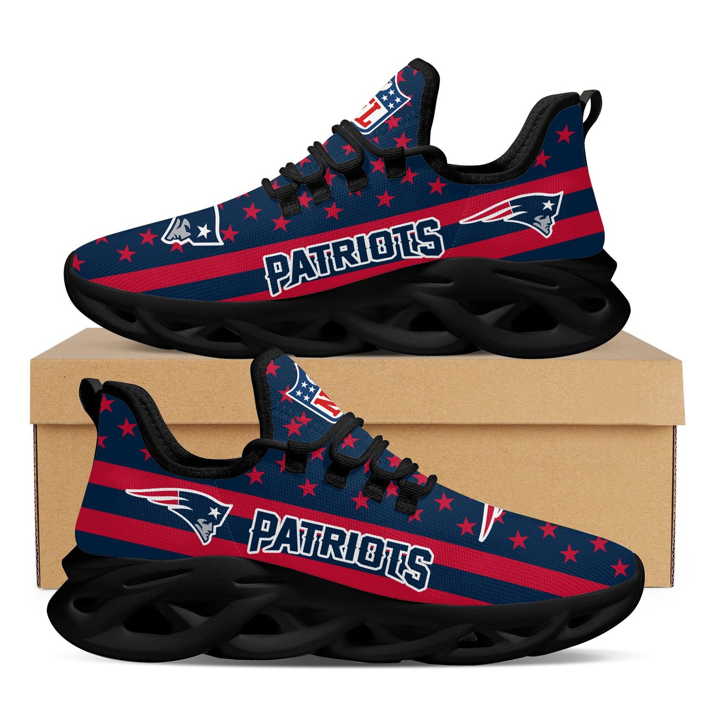 New England Patriots Yezy Running Sneakers 36