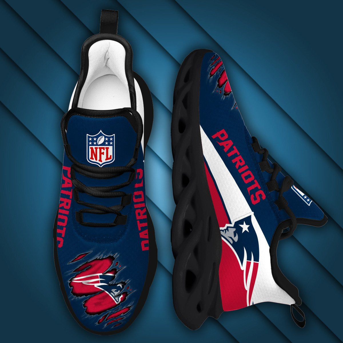 New England Patriots Yezy Running Sneakers 954