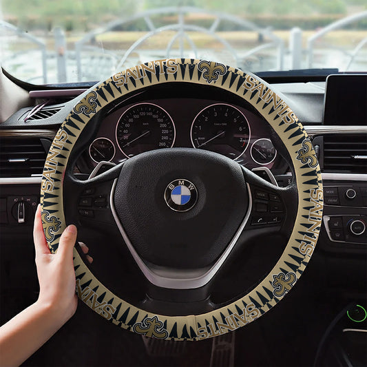 New Orleans Saints Custom 3D Steering Wheel Cover 53