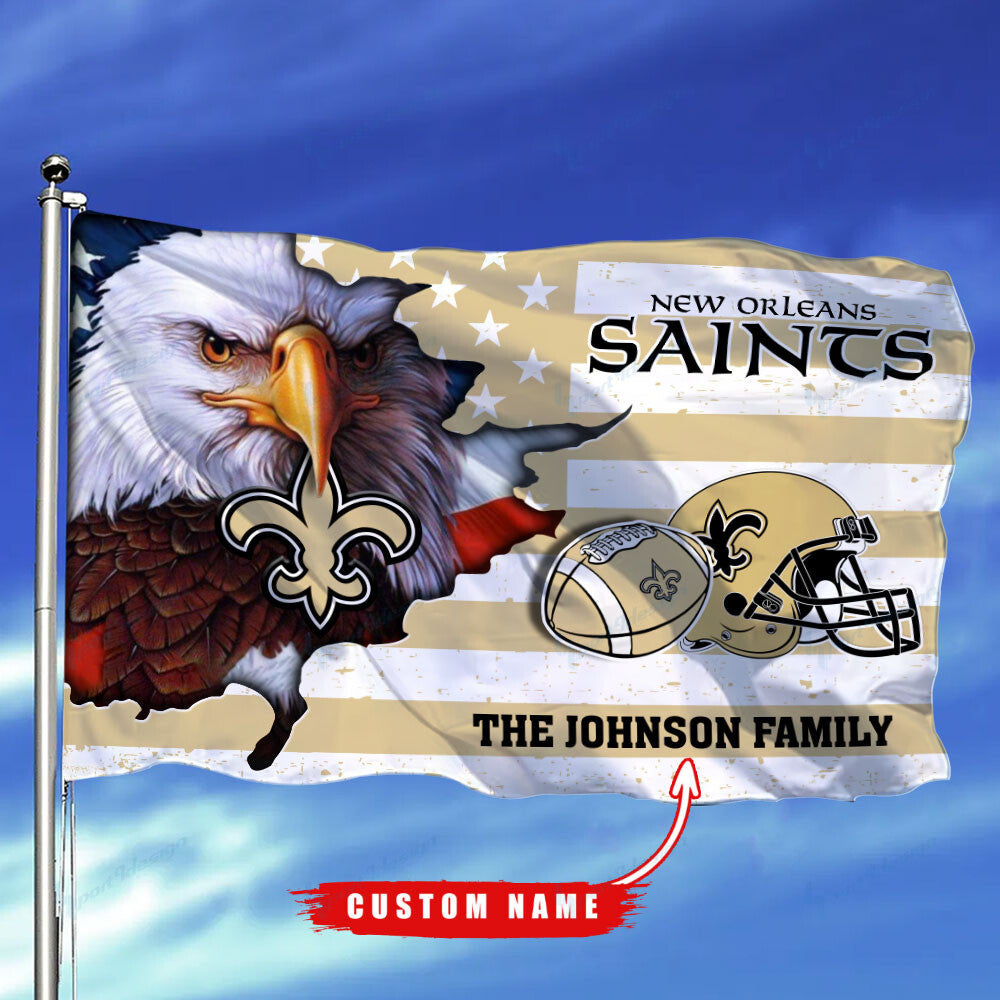 New Orleans Saints-Flag-Custom Name