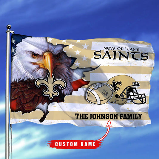 New Orleans Saints-Flag-Custom Name