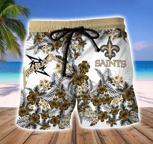 New Orleans Saints Hawaii Shirt & Shorts BG345