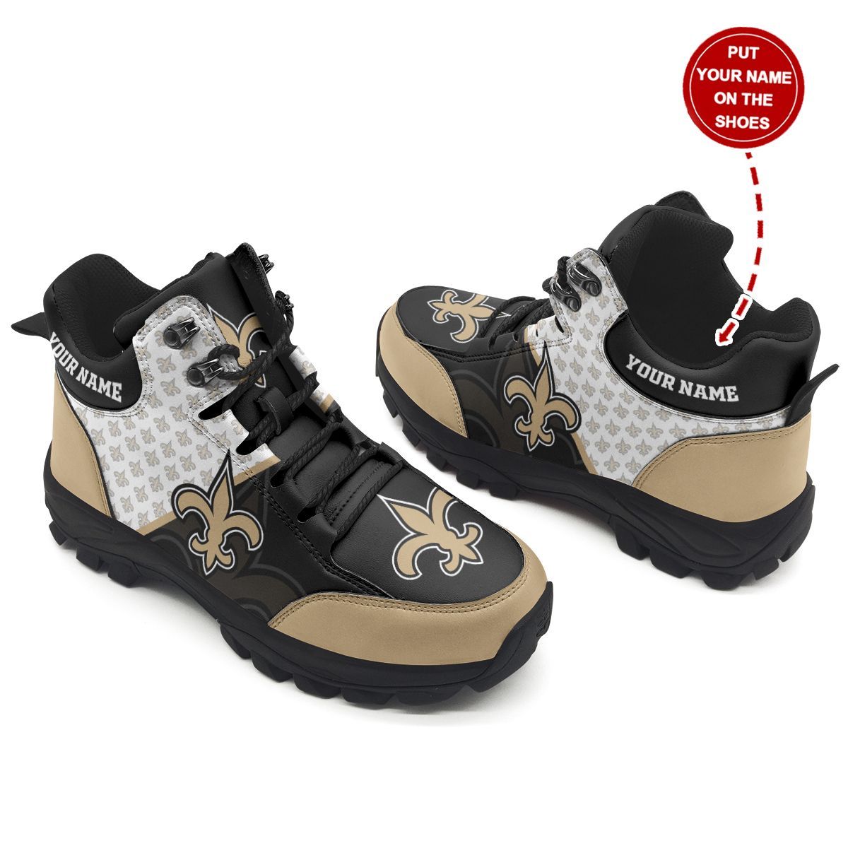 New Orleans Saints Hiking Shoes 75