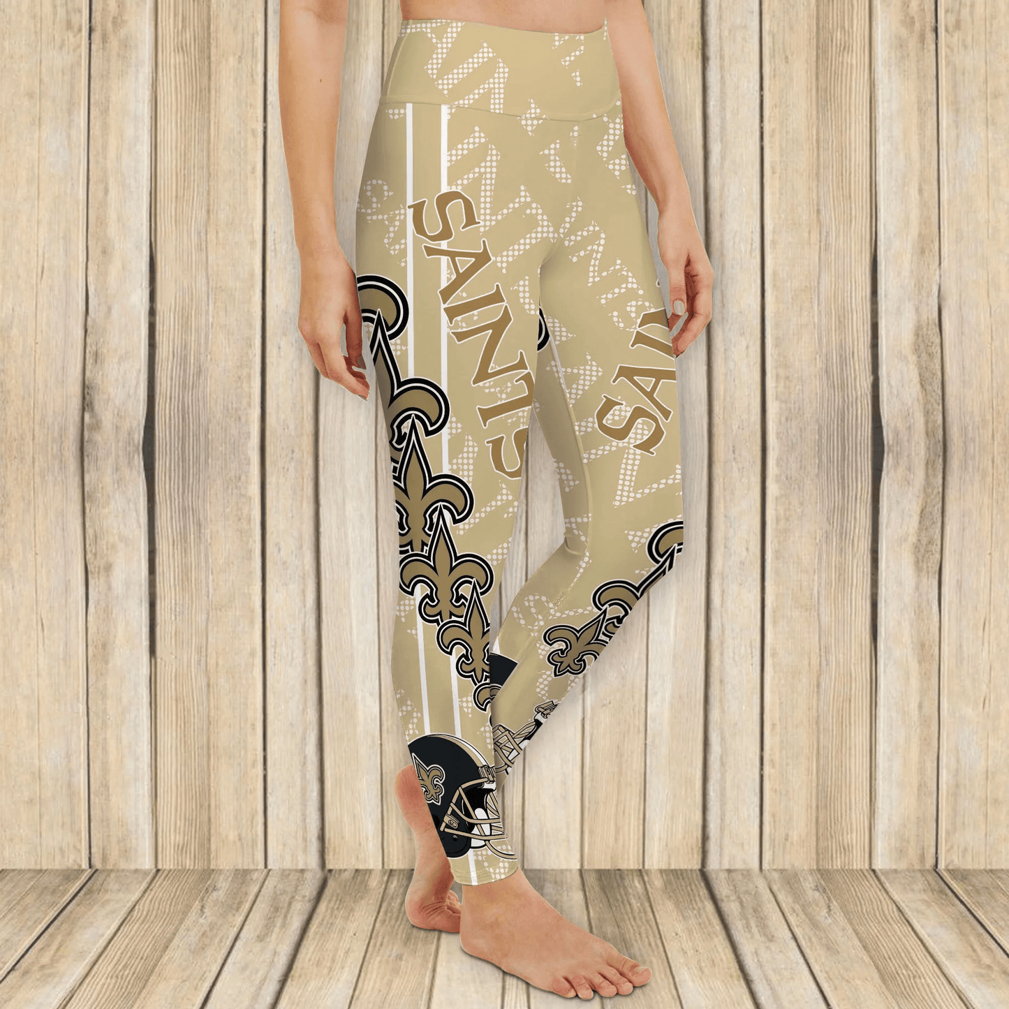 New Orleans Saints Leggings And Criss Cross Tank Top BG20