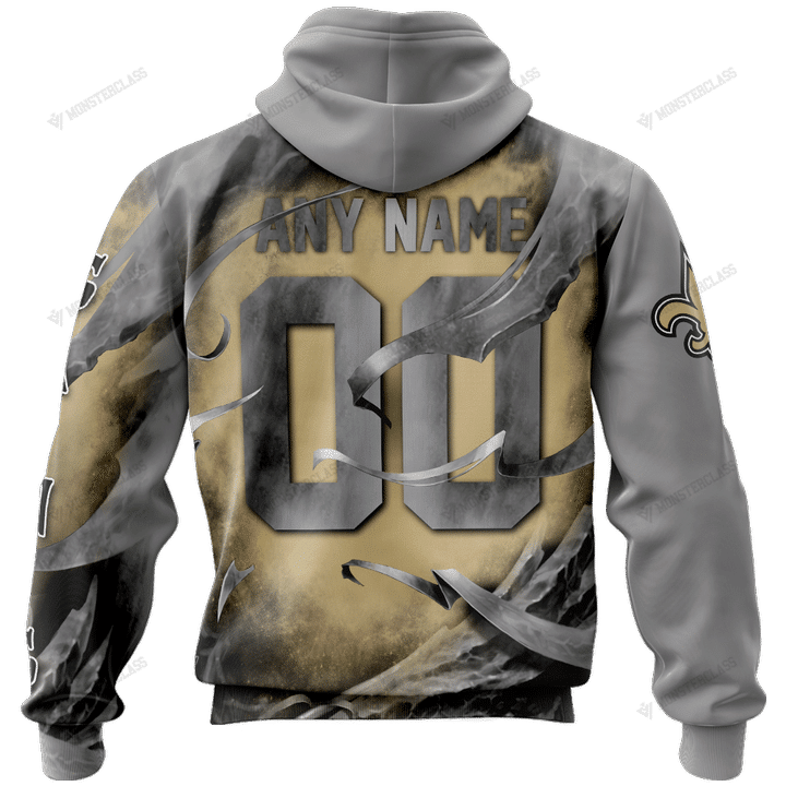 New Orleans Saints Limited Edition All Over Print Hoodie Sweatshirt Zip Hoodie T shirt Unisex 863