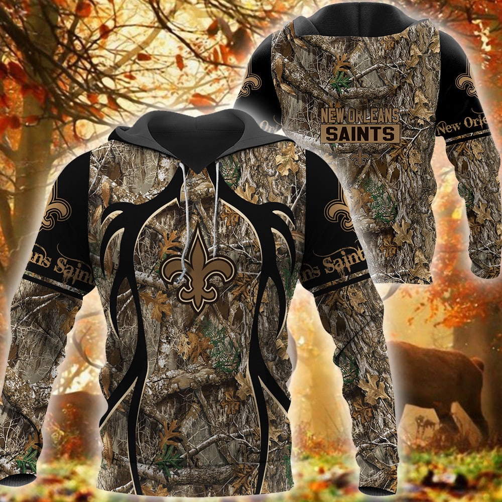 New Orleans Saints Limited Edition All Over Print Hoodie Sweatshirt Zip Hoodie T shirt Unisex 900
