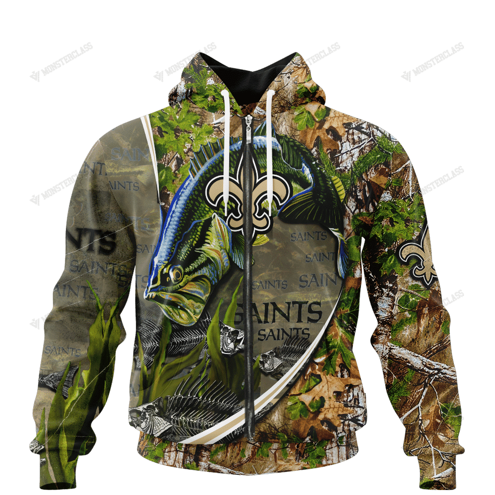 New Orleans Saints Limited Edition All Over Print Hoodie Sweatshirt Zip Hoodie T shirt Unisex 931