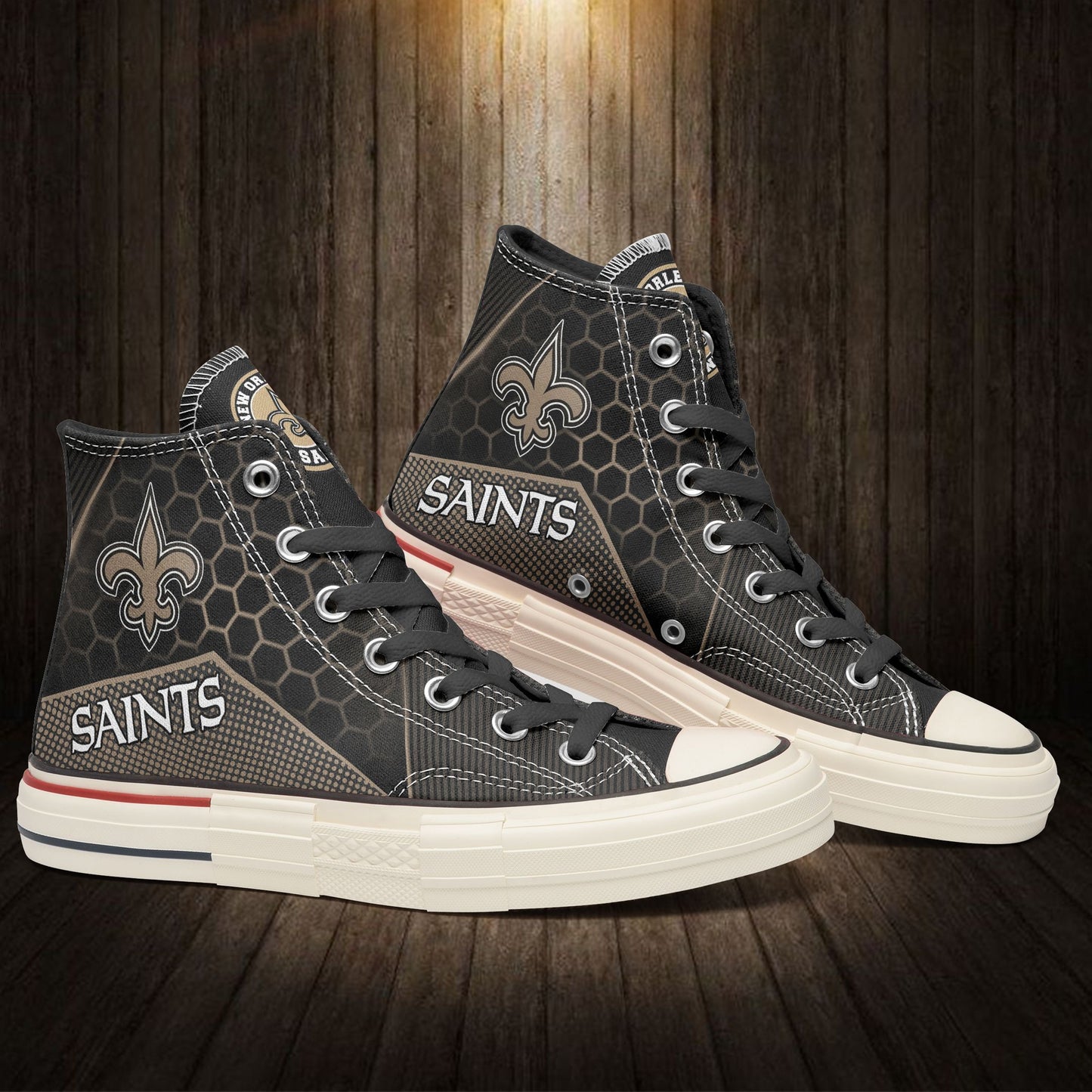 New Orleans Saints New High Top Canvas Shoes 16