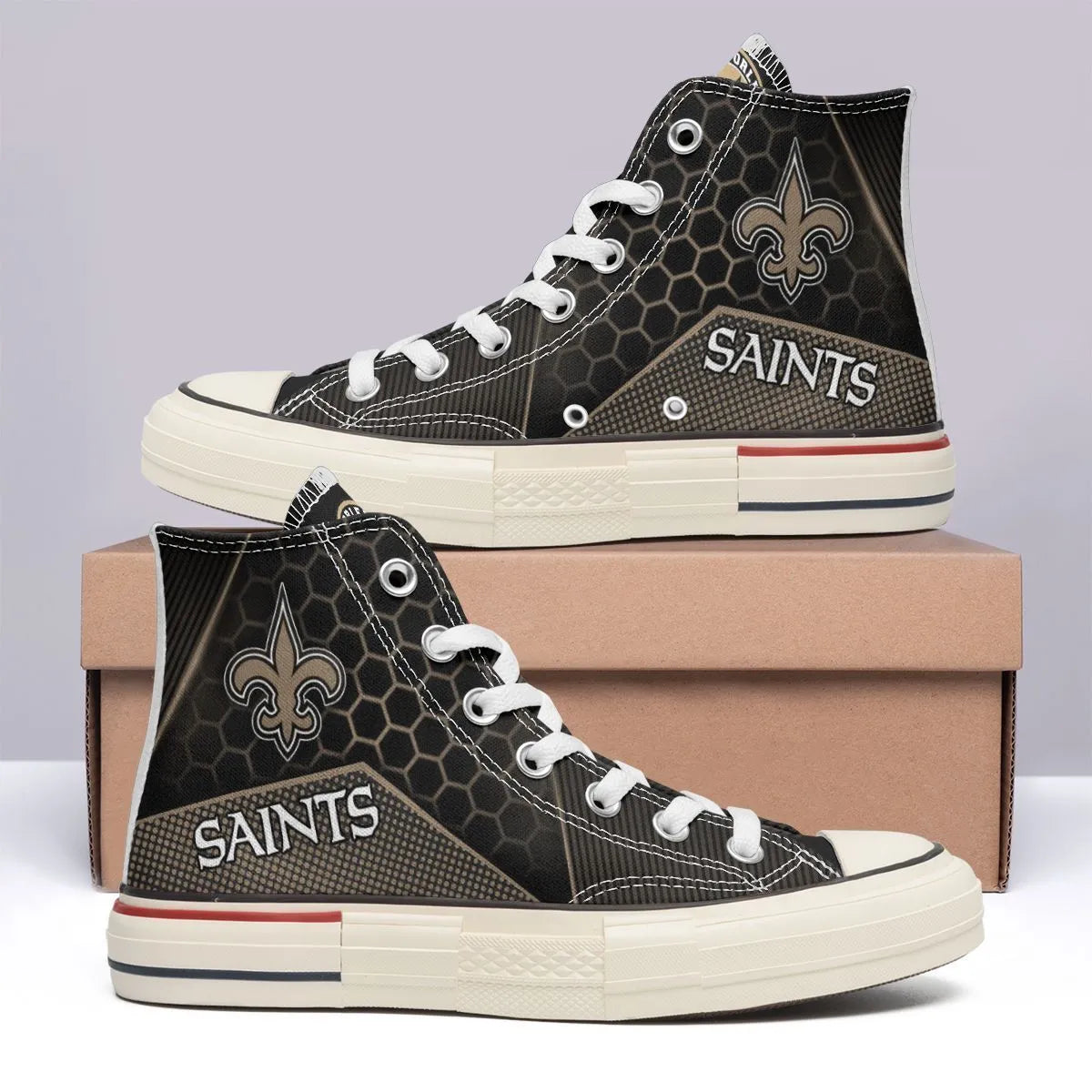 New Orleans Saints New High Top Canvas Shoes 16