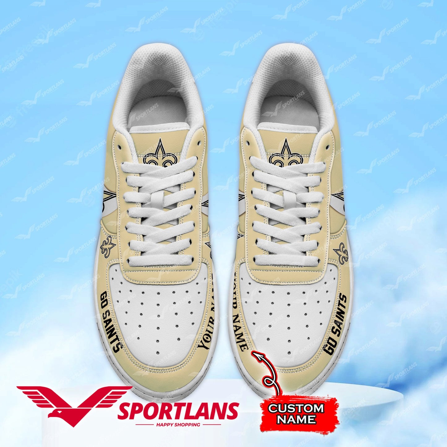 New Orleans Saints NFL Personalized Air Force 1 Shoes