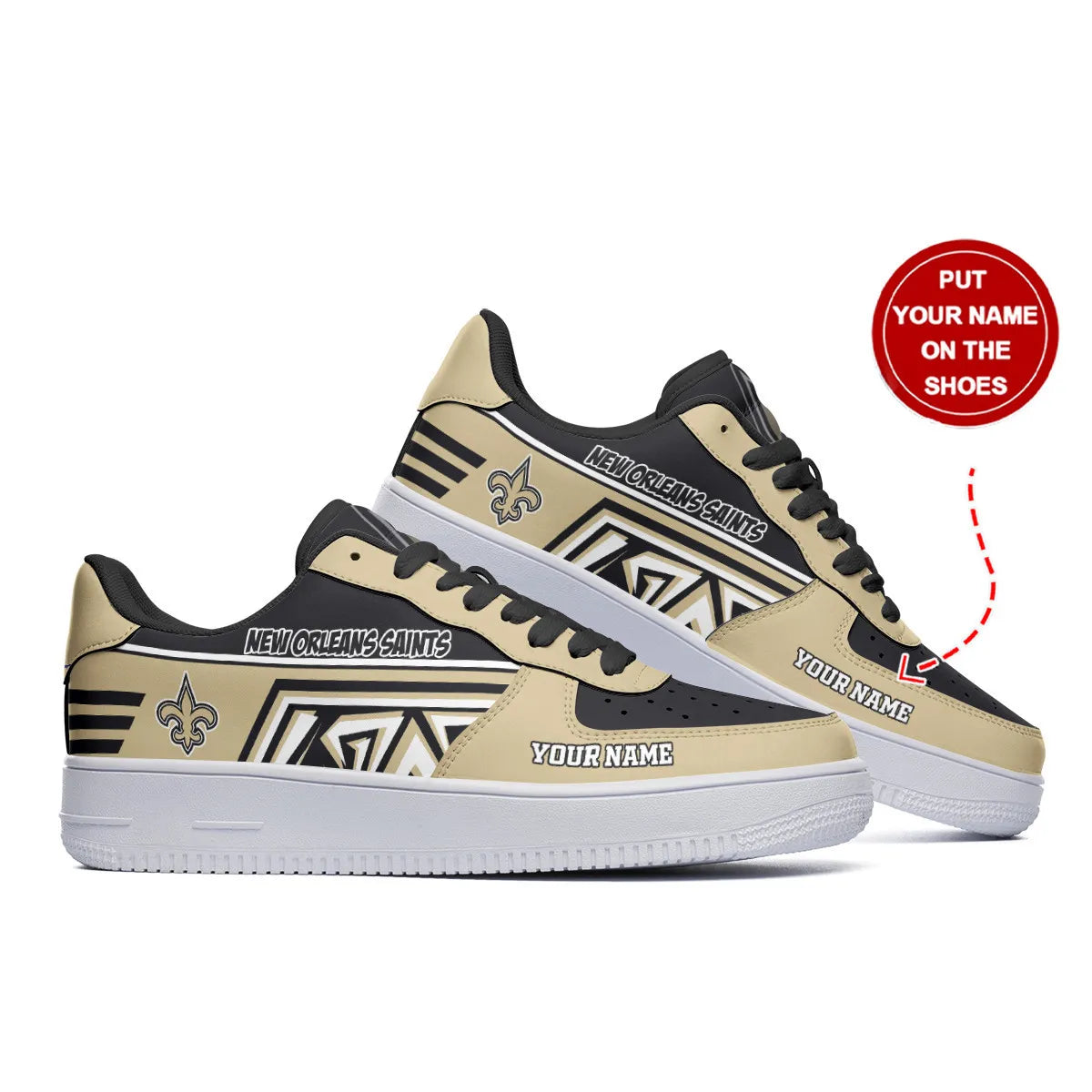 New Orleans Saints Personalized AF1 Shoes BG165