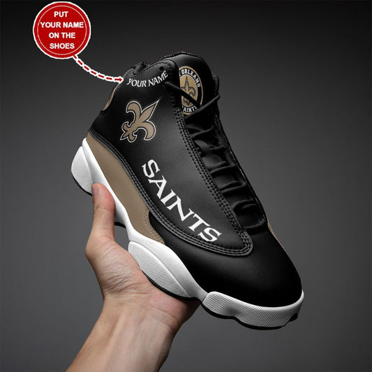 New Orleans Saints Personalized Air JD13 Sneakers 083