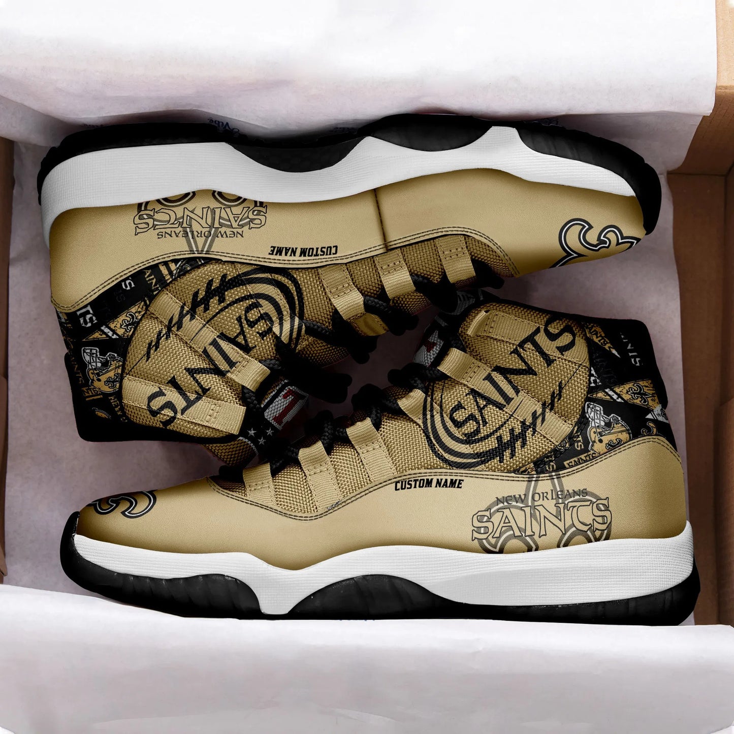 New Orleans Saints Personalized AJD11 Sneakers BG206