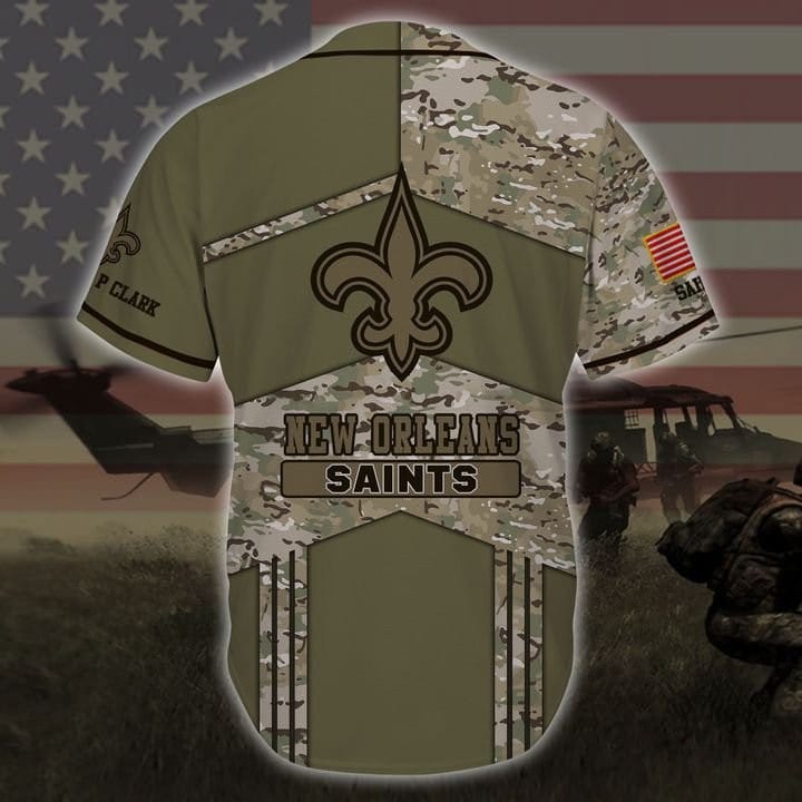 New Orleans Saints Personalized Baseball Jersey BG122