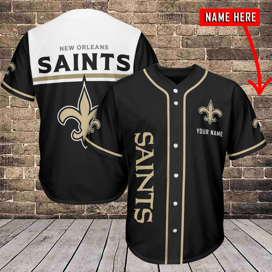 New Orleans Saints Personalized Baseball Jersey BG612
