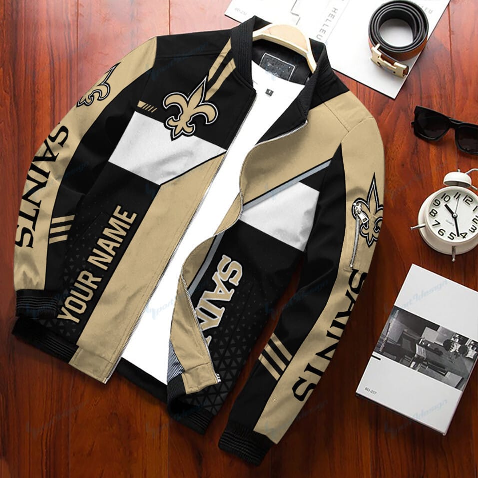New Orleans Saints Personalized Bomber Jacket BG344