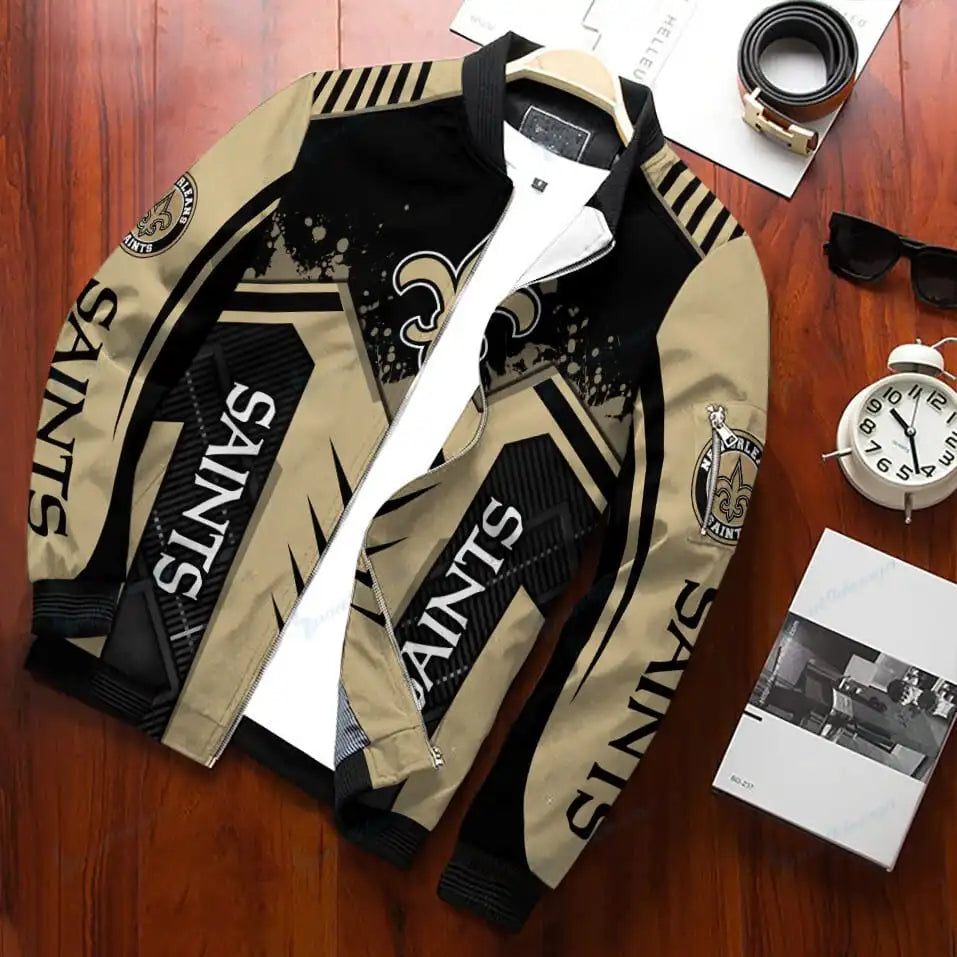 New Orleans Saints Personalized Bomber Jacket BG370