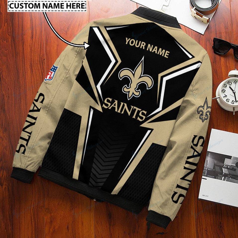 New Orleans Saints Personalized Bomber Jacket BG480
