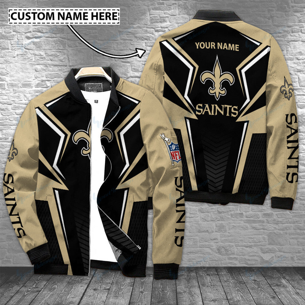 New Orleans Saints Personalized Bomber Jacket BG480