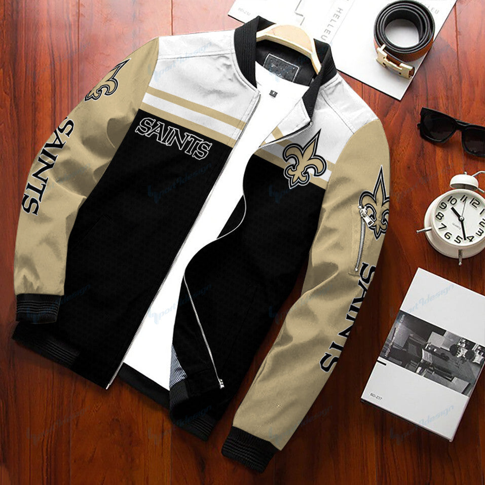 New Orleans Saints Personalized Bomber Jacket BG483