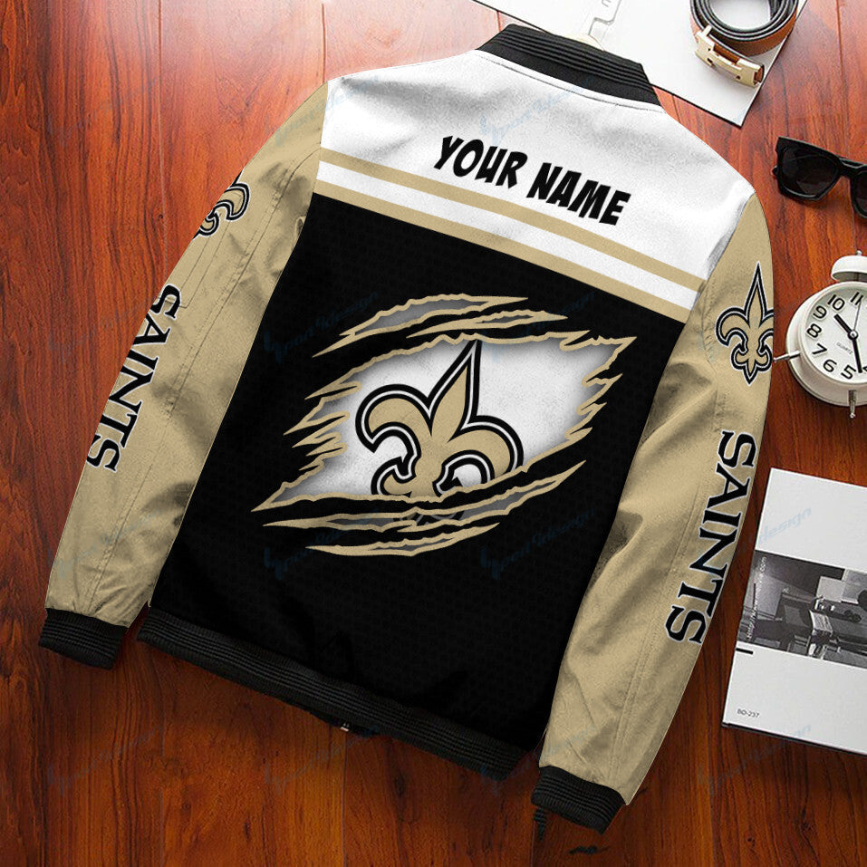 New Orleans Saints Personalized Bomber Jacket BG483
