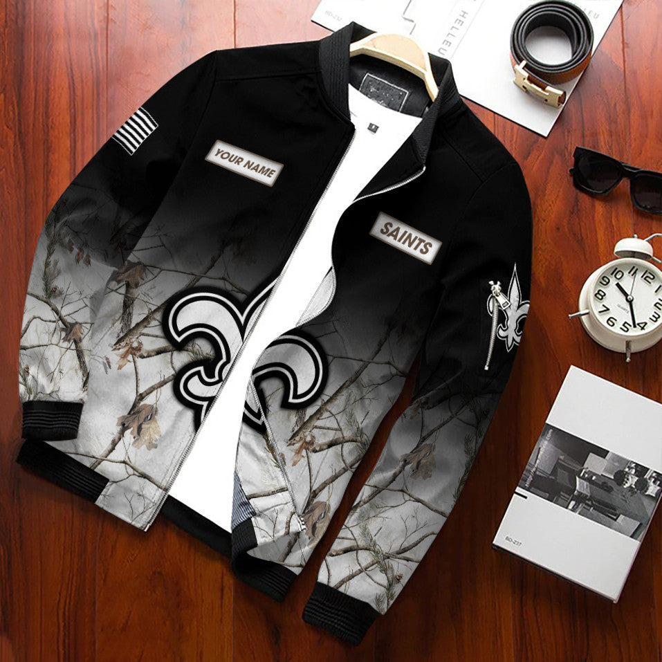 New Orleans Saints Personalized Bomber Jacket BG648