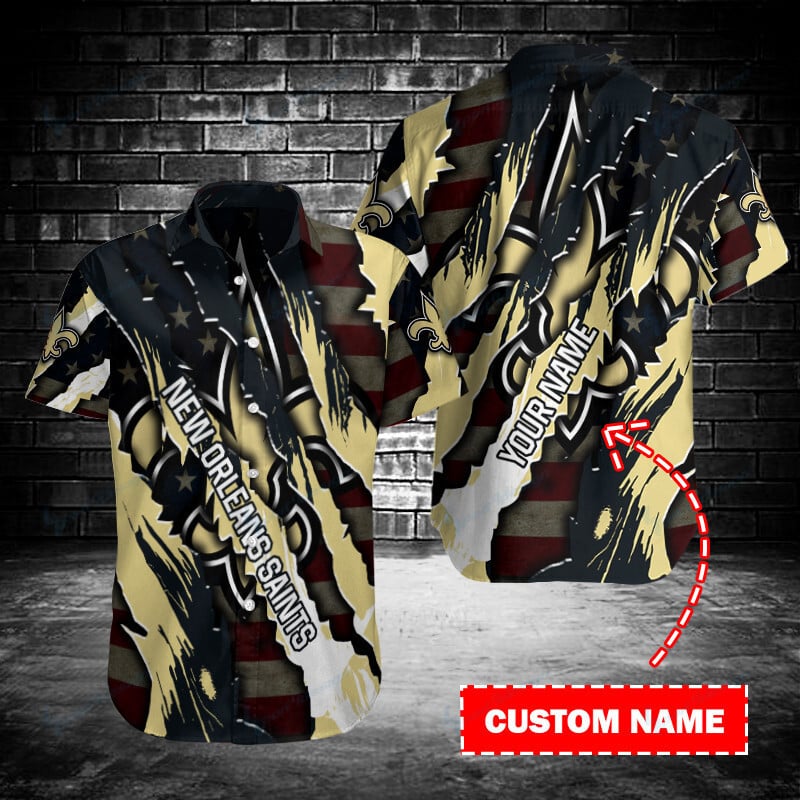 New Orleans Saints Personalized Button Shirt BB206