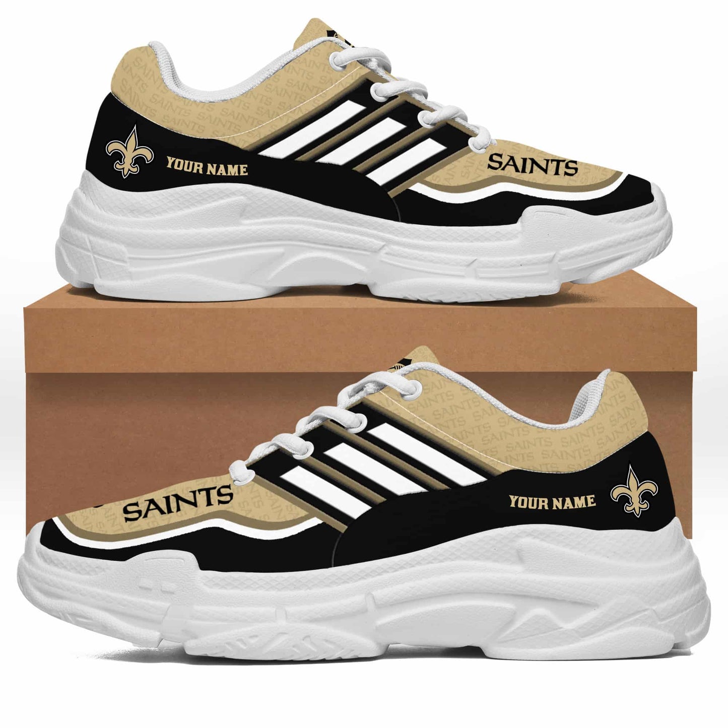 New Orleans Saints Personalized Chunky Sneakers 14