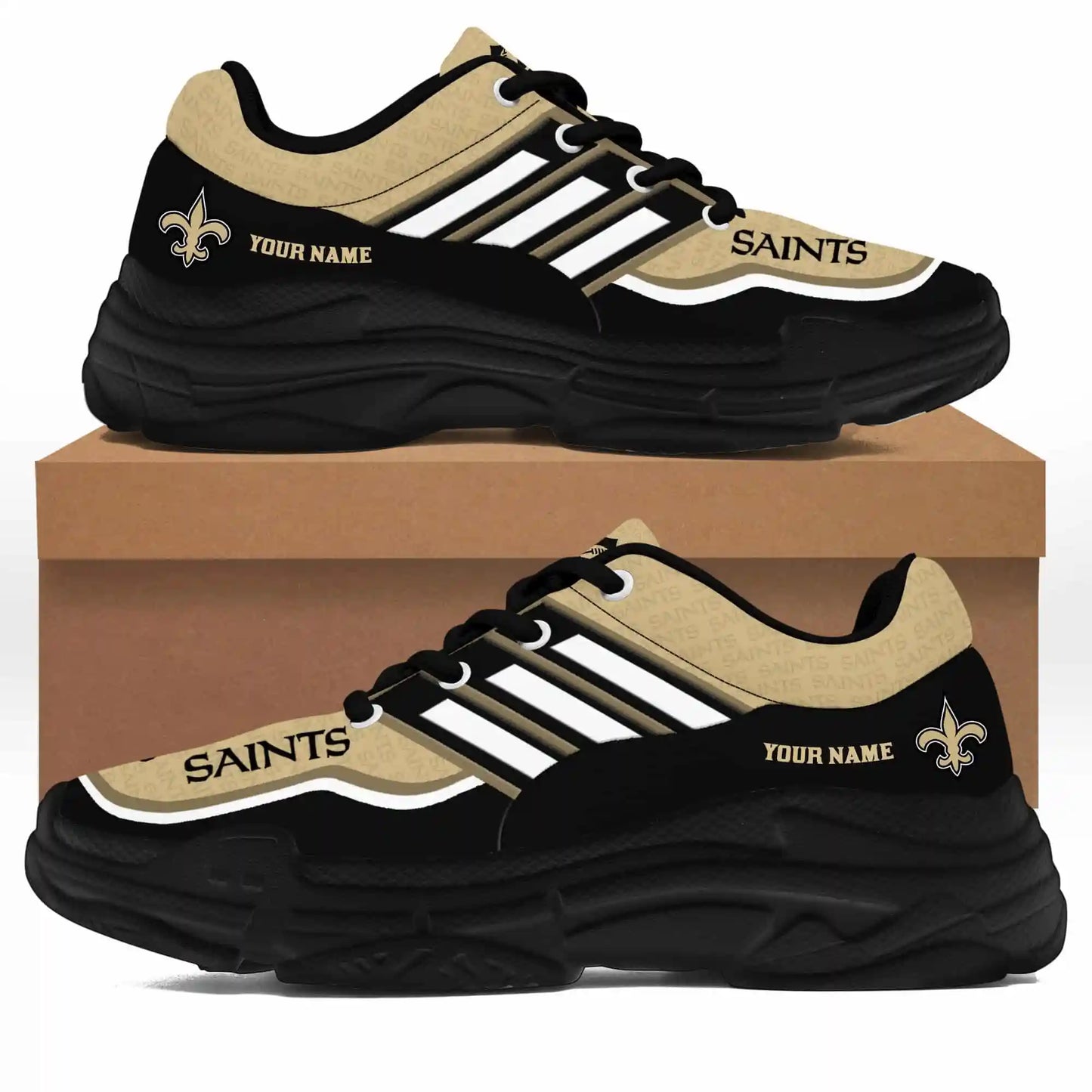 New Orleans Saints Personalized Chunky Sneakers 14