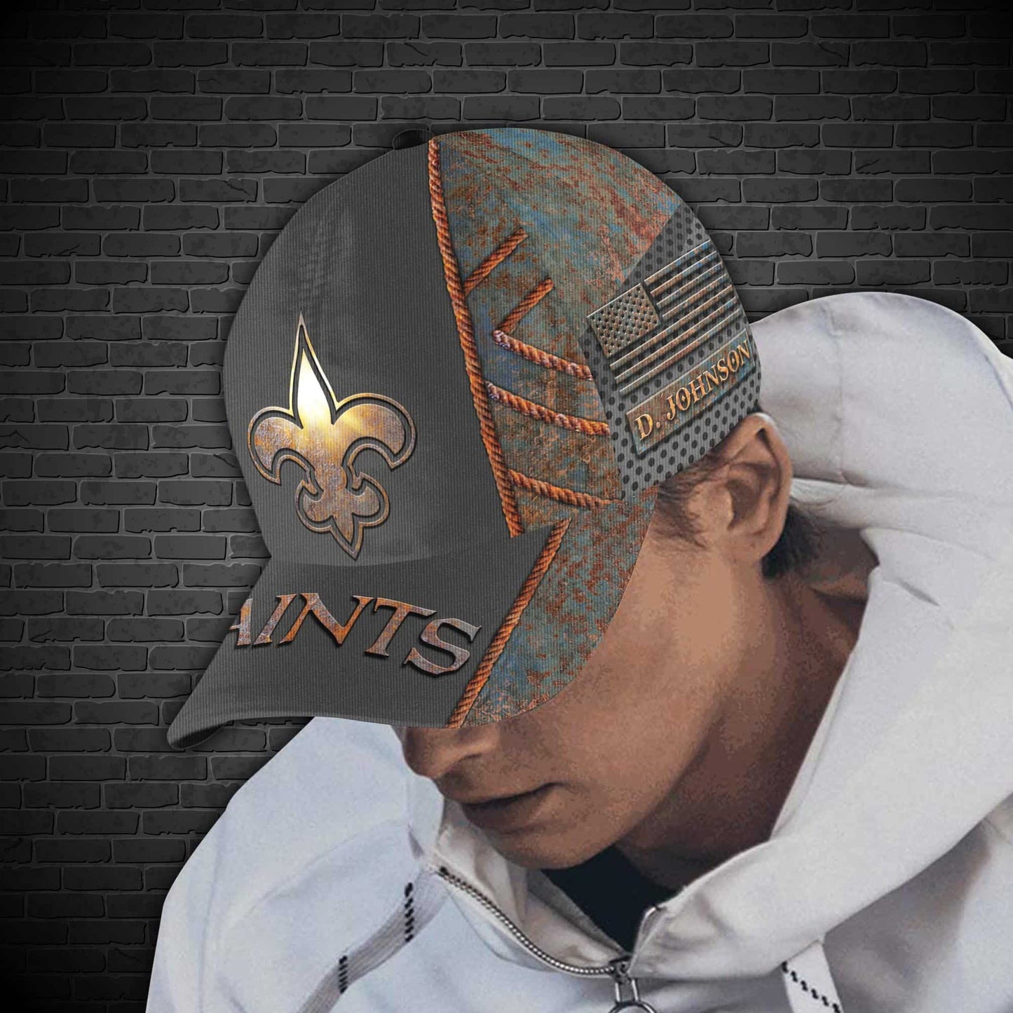 New Orleans Saints Personalized Classic Cap BG197