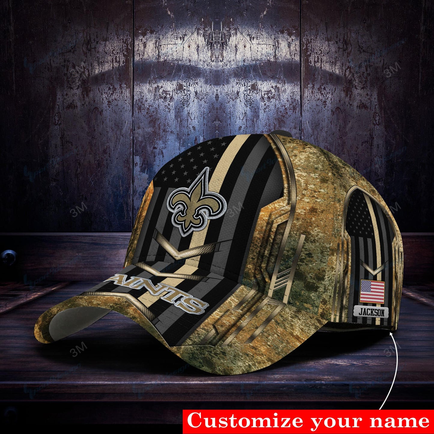 New Orleans Saints Personalized Classic Cap BG534