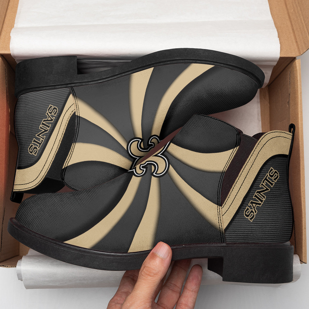 New Orleans Saints Personalized Comfort & Fashion Short Boots BG118