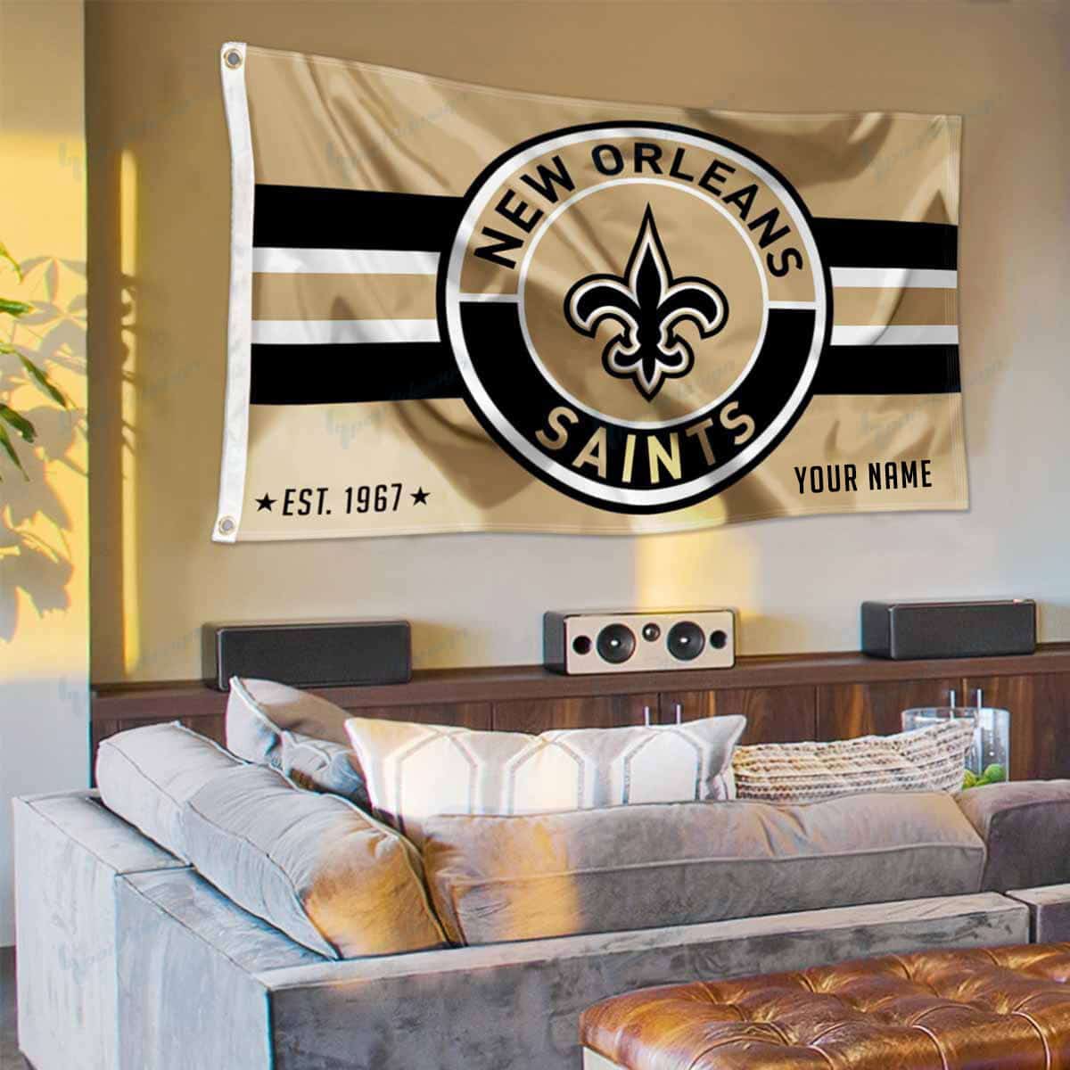 New Orleans Saints Personalized Flag 186