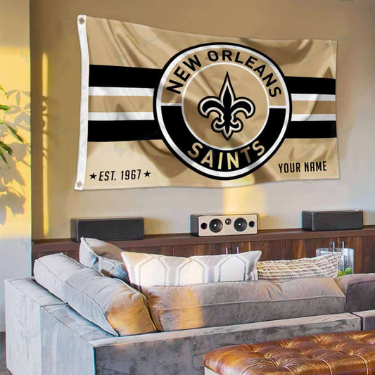 New Orleans Saints Personalized Flag 186