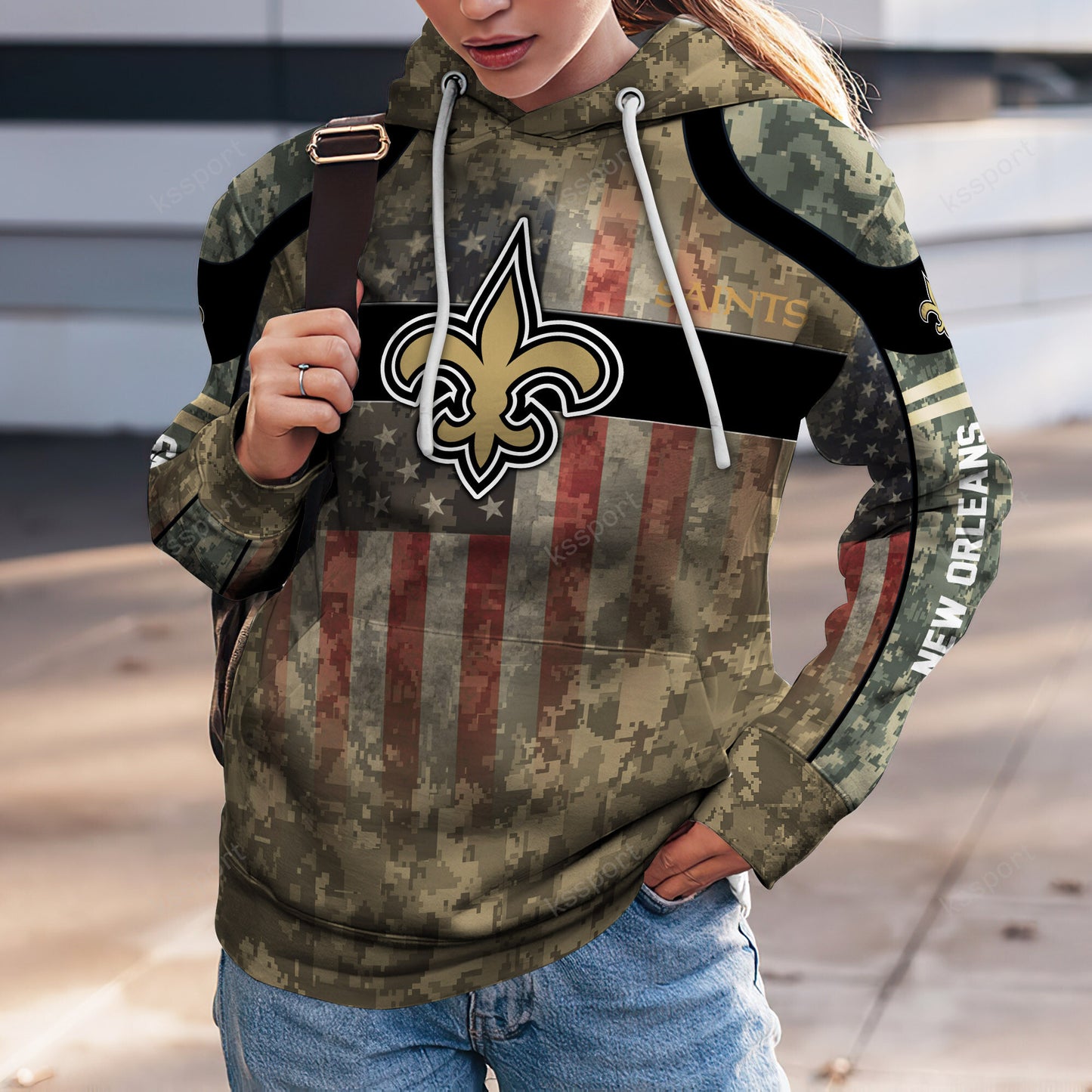 New Orleans Saints Personalized Leggings And Hoodie BG83