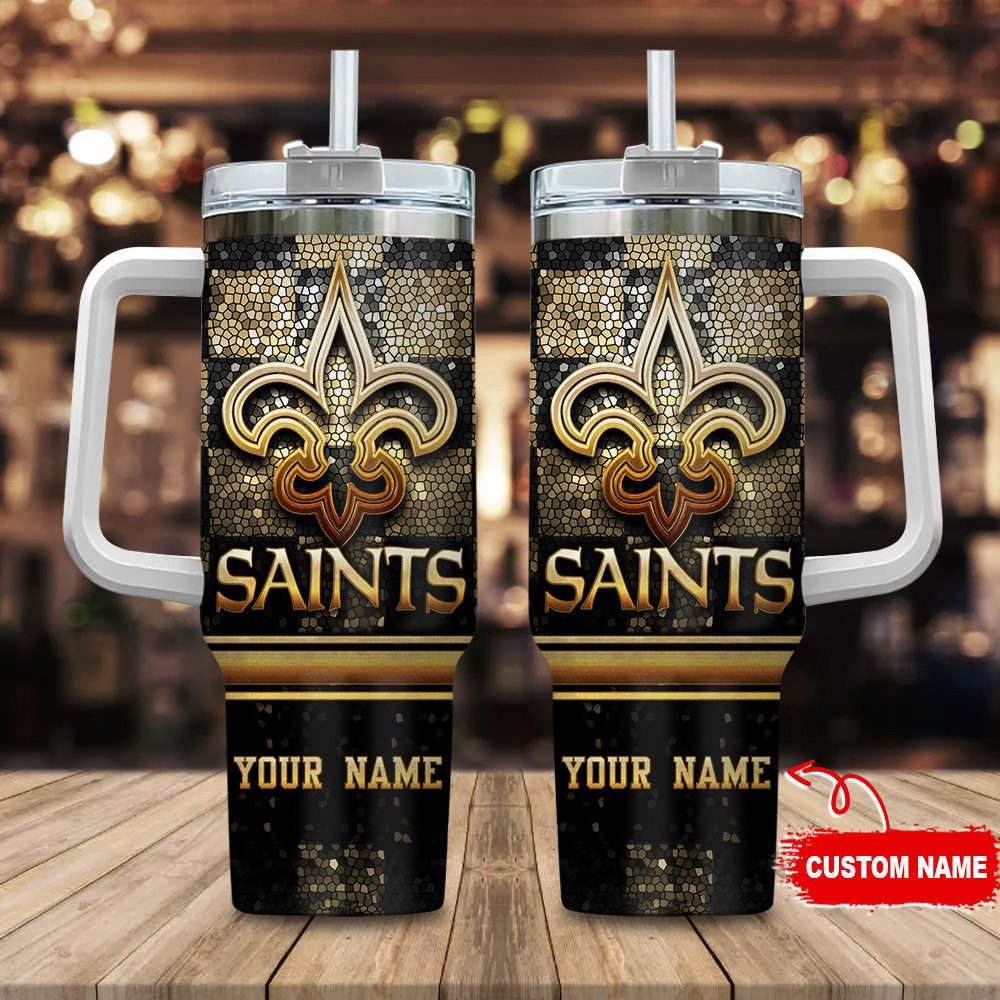 New Orleans Saints Personalized Limited Edition Sport Fan Gift 40oz Tumbler AZC40OZT101