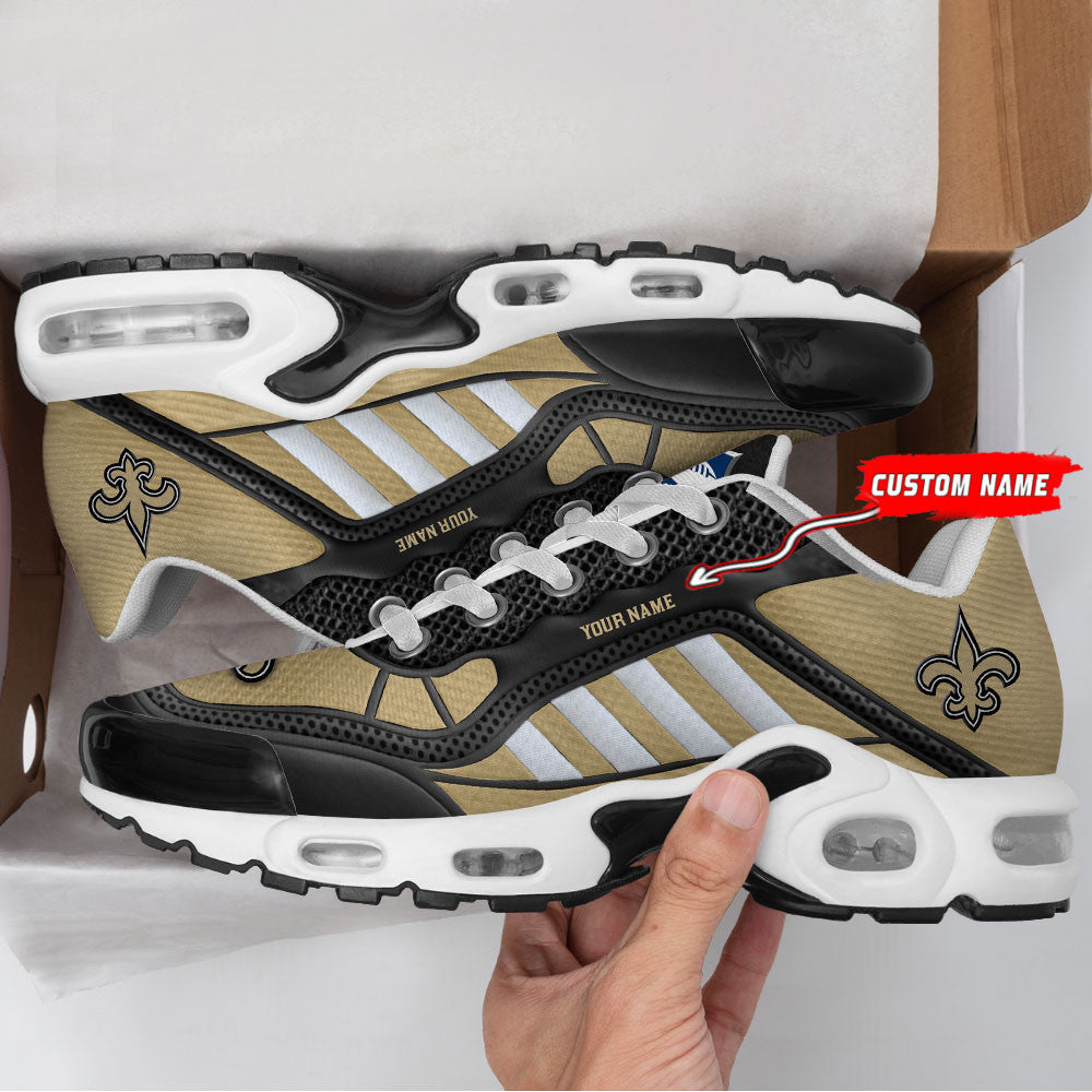 New Orleans Saints Personalized Plus T-N Youth Sneakers BG157