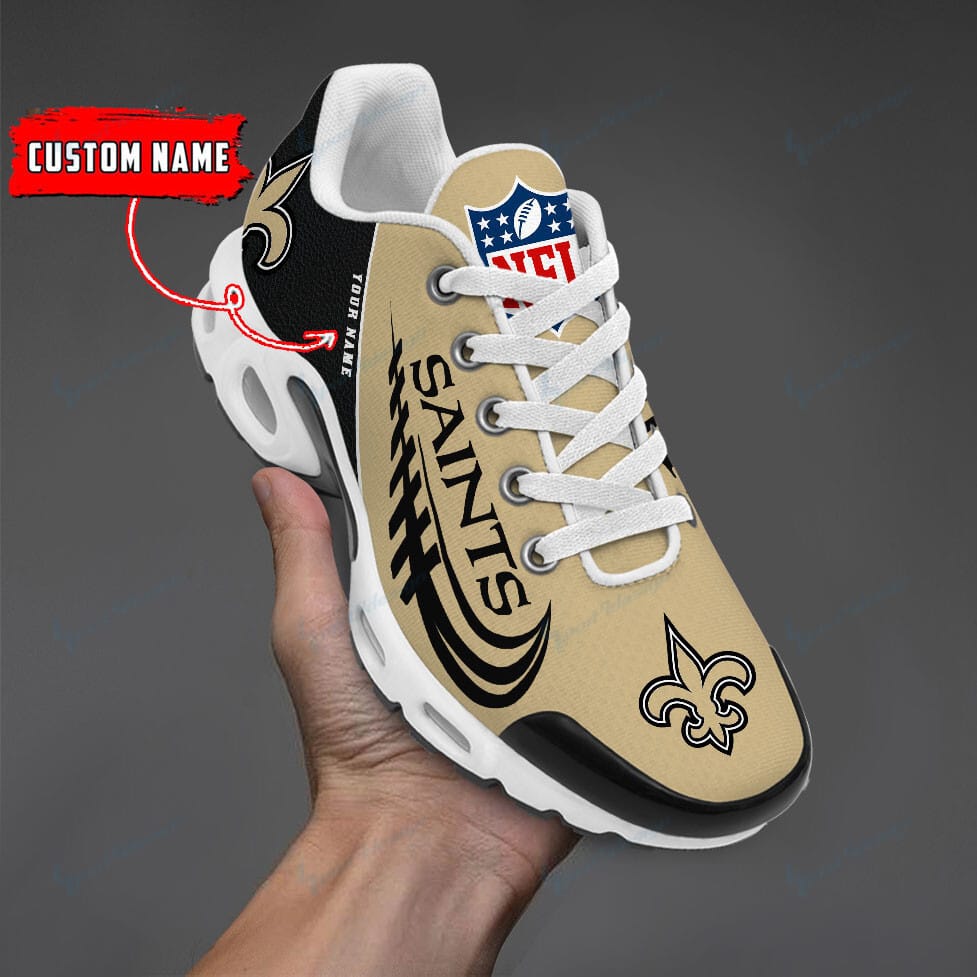 New Orleans Saints Personalized Plus T-N Youth Sneakers BG20