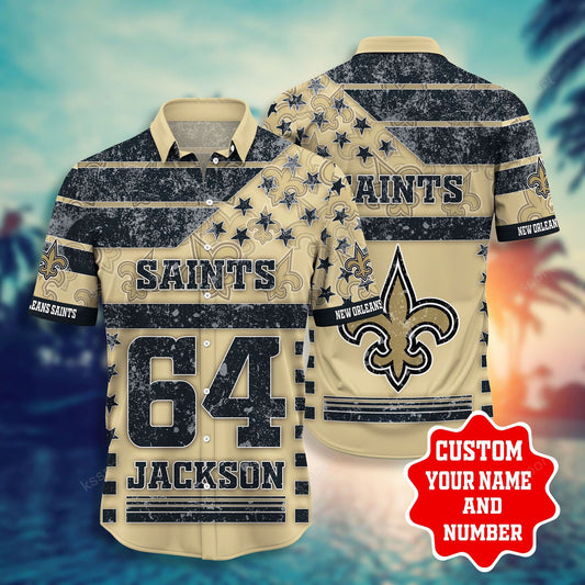 New Orleans Saints Personalized Shirt and Shorts BG240