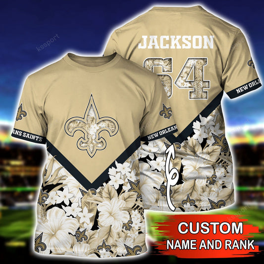 New Orleans Saints Personalized Shirt and Shorts BG290