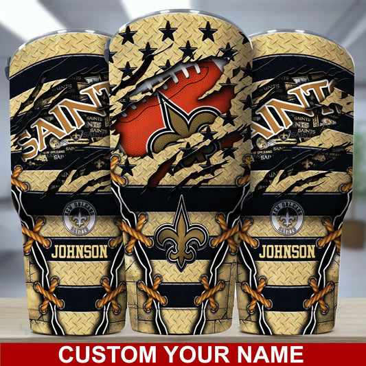 New Orleans Saints Personalized Tumbler BG20