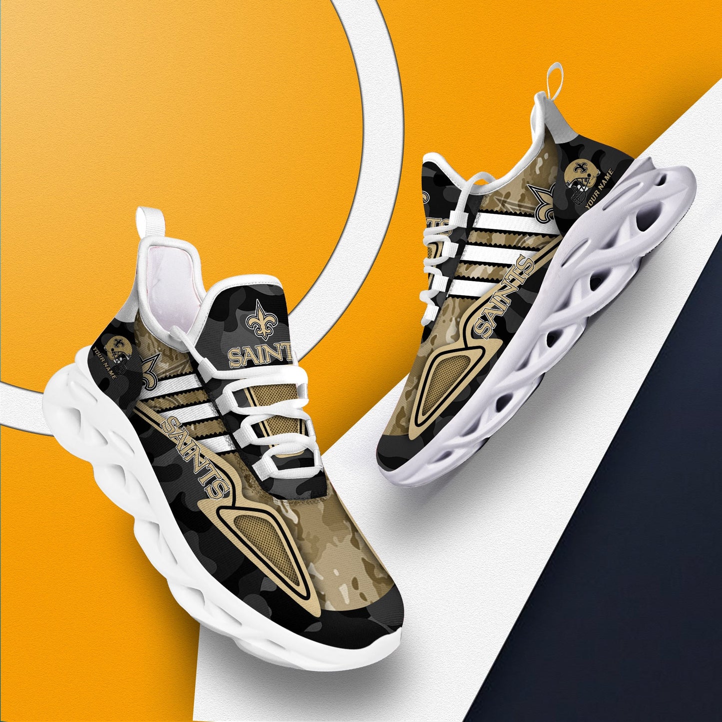 New Orleans Saints Personalized Yezy Running Sneakers BB251