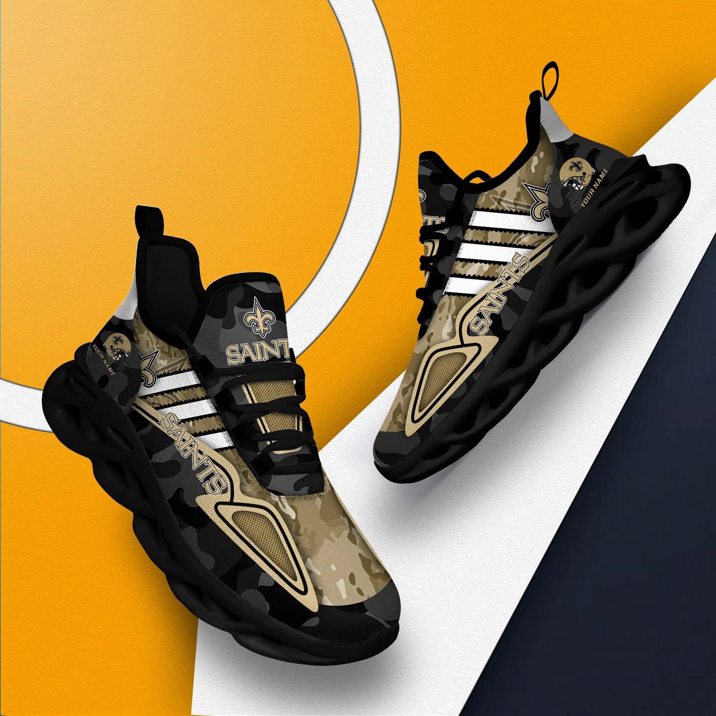 New Orleans Saints Personalized Yezy Running Sneakers BB251