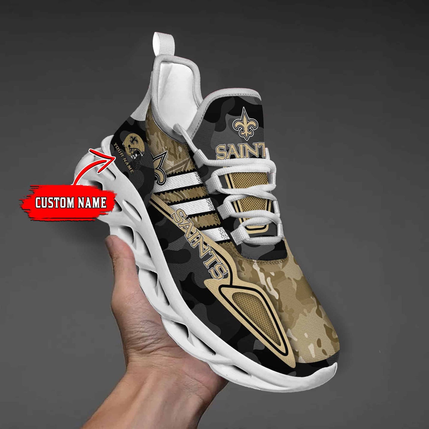 New Orleans Saints Personalized Yezy Running Sneakers BB251
