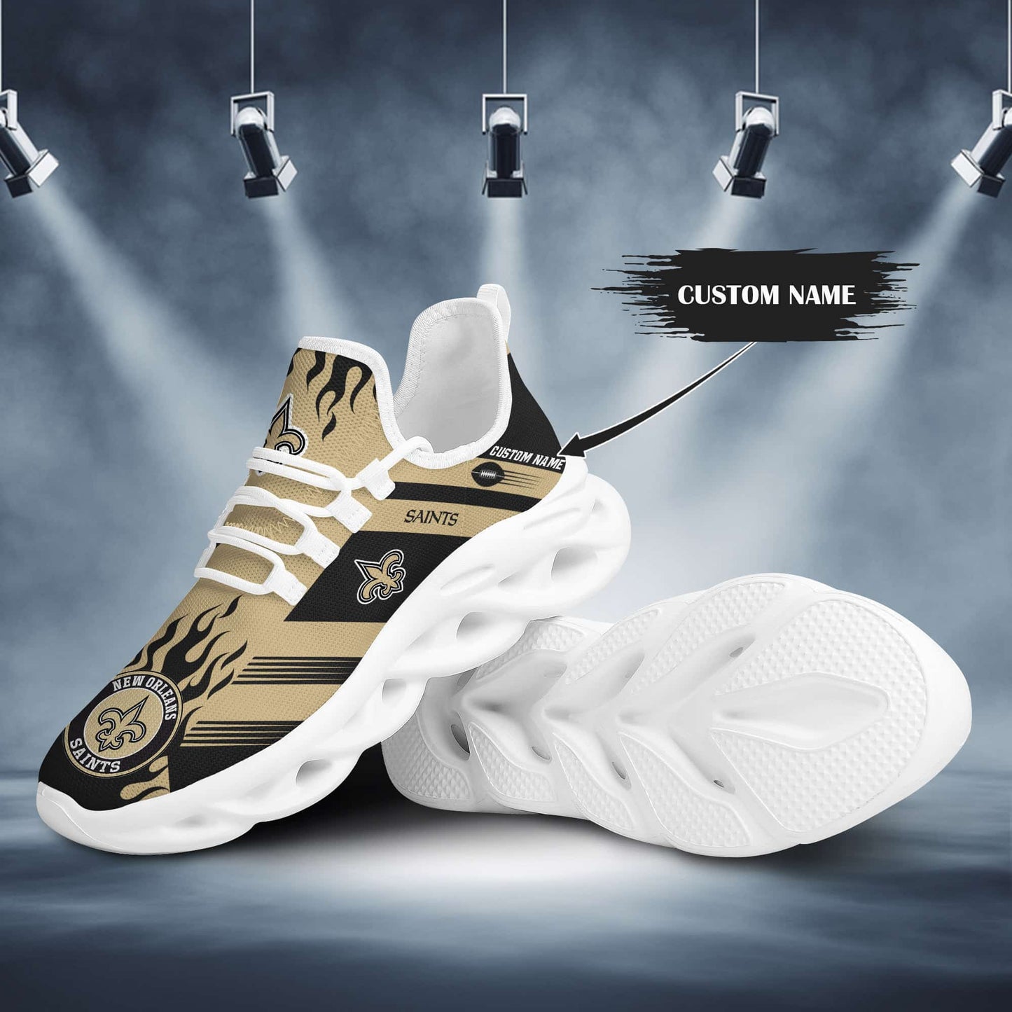 New Orleans Saints Personalized Yezy Running Sneakers BB583