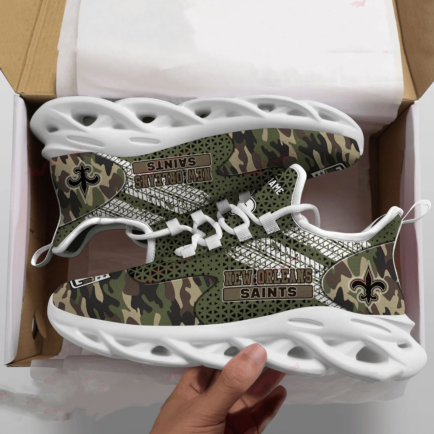 New Orleans Saints Personalized Yezy Running Sneakers SPD612