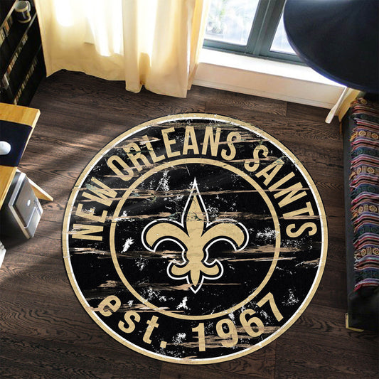 New Orleans Saints Round Rug 184