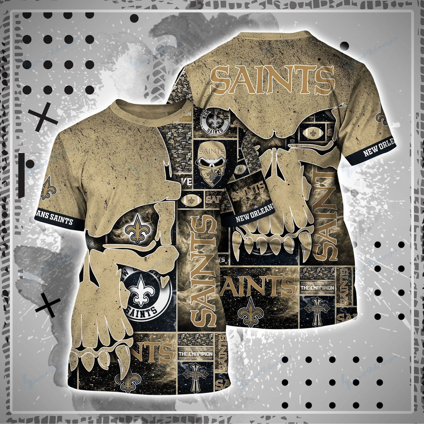 New Orleans Saints Shirt and Shorts BG100