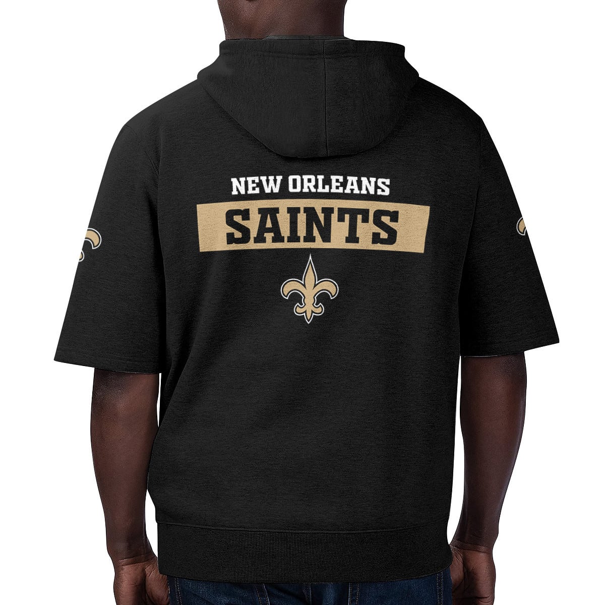 New Orleans Saints Short Sleeve Hoodie BG08