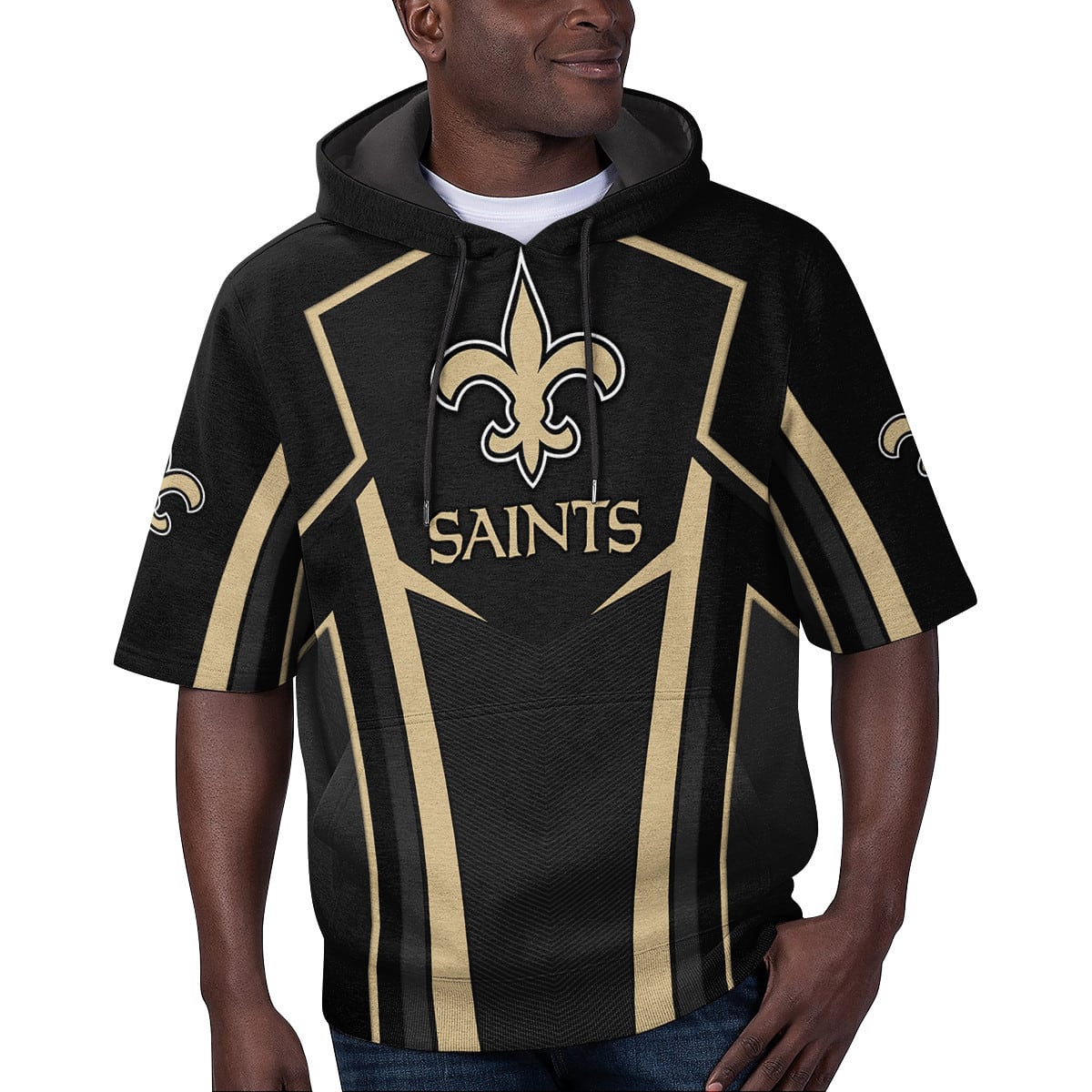 New Orleans Saints Short Sleeve Hoodie BG58
